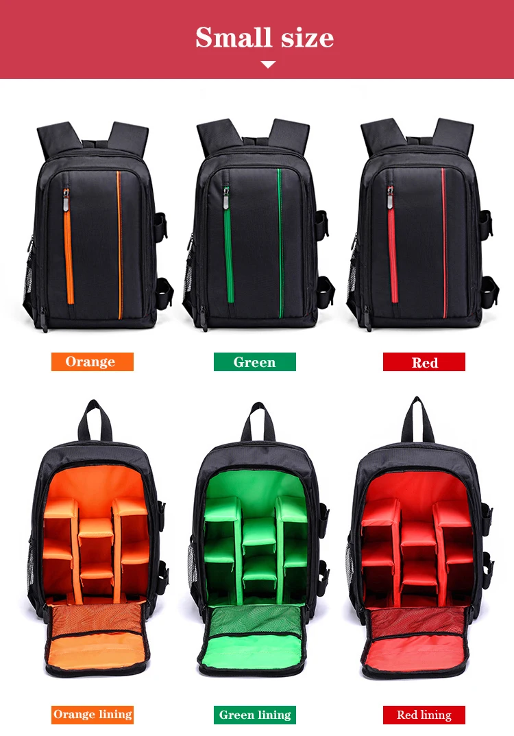 Rucksack für Kameratasche, wasserdicht, Outdoor-Fotografenrucksäcke für Video, digitale DSLR-Fototasche, Tasche für Canon/für Nikon – Detail 4