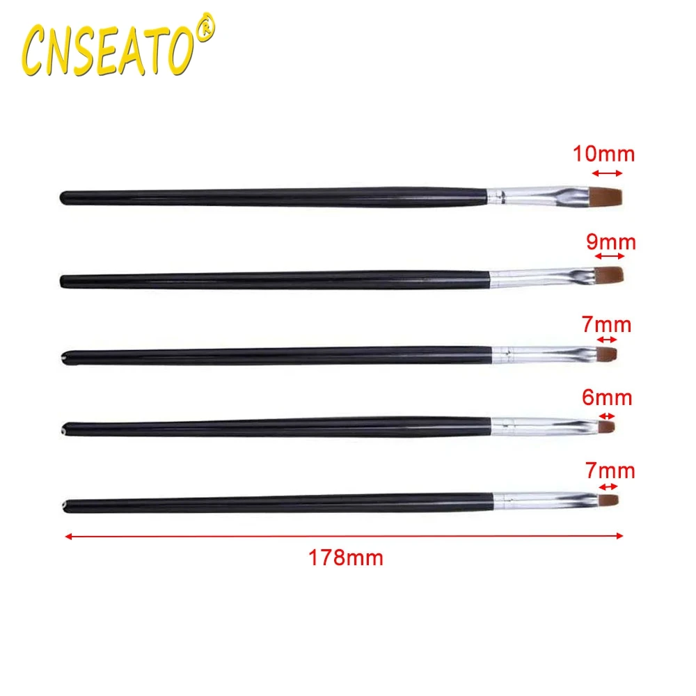 5 Pcs Dental Resin Brush Pens Resin Shaping Brushes  For Composite Cement Adhesive Porcelain Teeth Dentist Tools Dentistry Lab