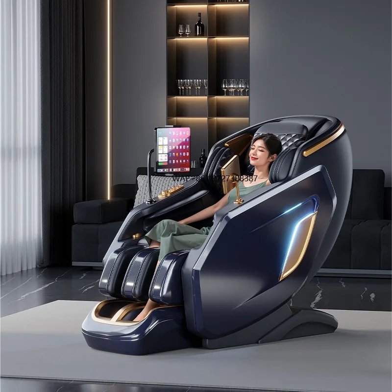 2025 Electric Massage Chair with Full Body Leather Heating Zero Gravity Spa Cushion for Foot & Arm for Leisure