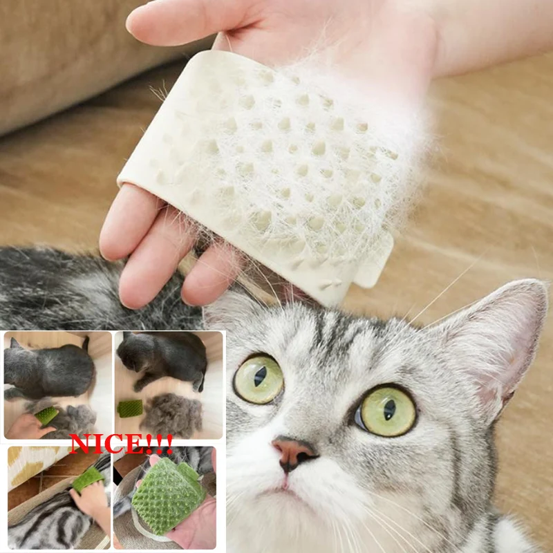 

Soft Pet Cats Silicone Grooming Massage Brush Tool Pet Hair Deshedding Brush Comb Cats Washing Cleaning Massage Brush