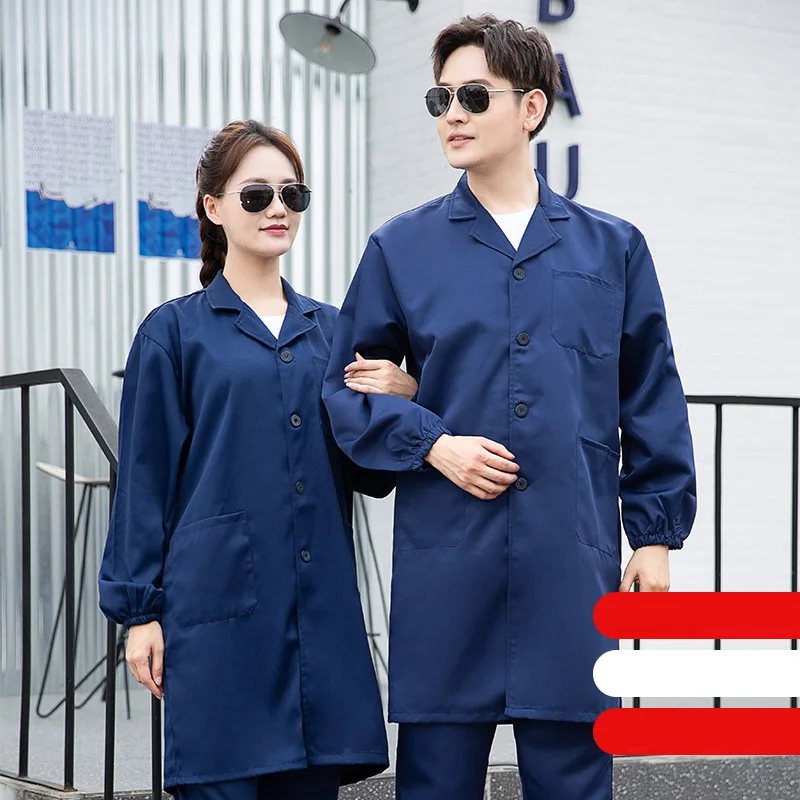 Anti-zuur en alkali Antistatische witte jas Werk Mannelijk Chemisch laboratorium Anti-corrosie Arbeidsbescherming Werkpak Elektrisch