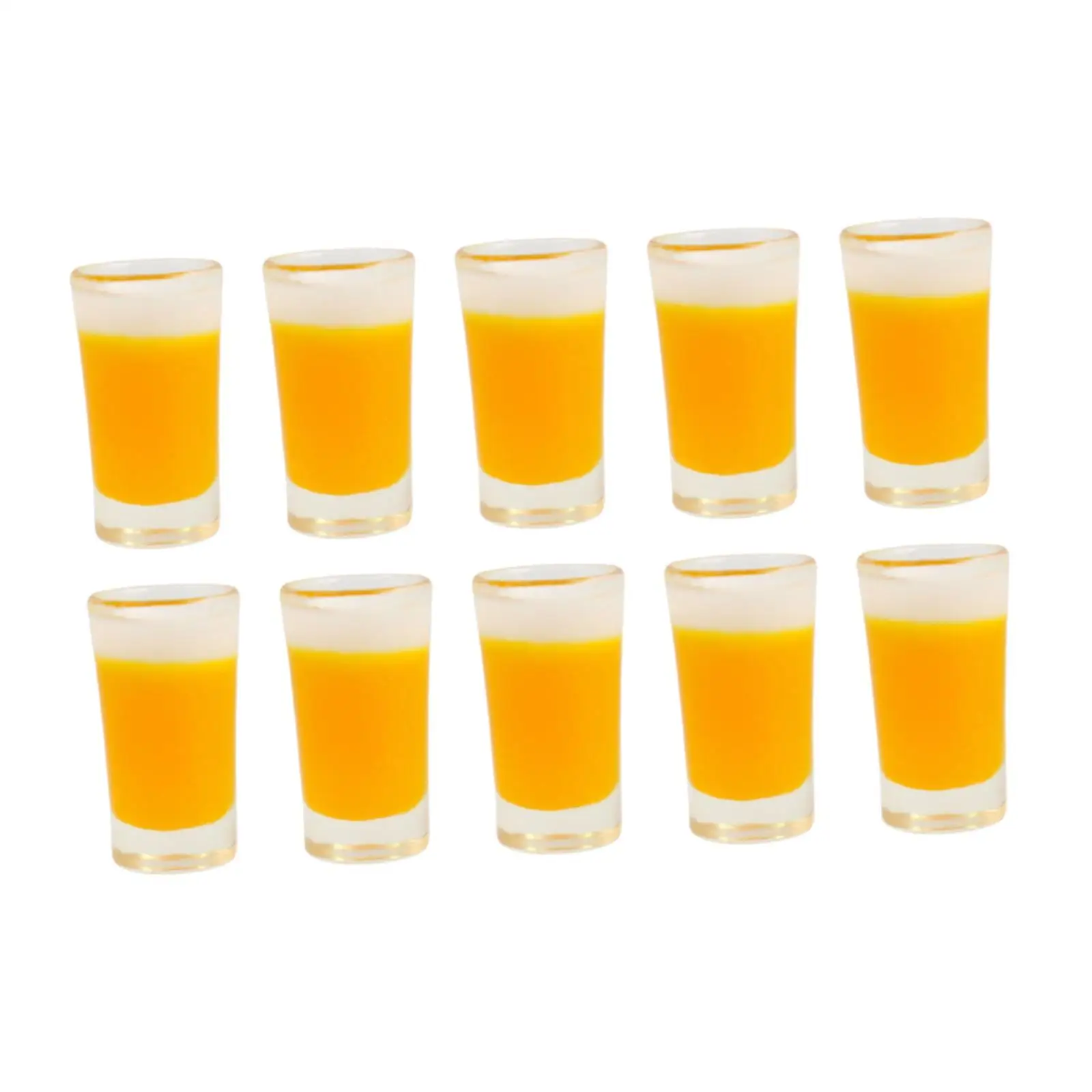 10 قطعة كوب بيرة لبيت الدمى نموذج أكواب البيرة الصغيرة لمقهى غرفة الطعام في بيت الدمى