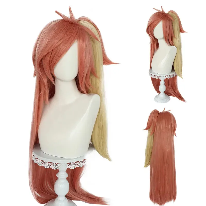 

Anime Hotel Cherry Boom Cosplay 100cm Long Hair Cherry Boom Cosplay Pre Crimped Wig Halloween