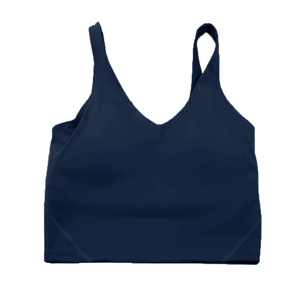 Sujetador deportivo de Yoga para mujer, espalda en U, reunión de alta calidad, Fitness, correr, a prueba de golpes, secado rápido, camiseta sin mangas deportiva transpirable