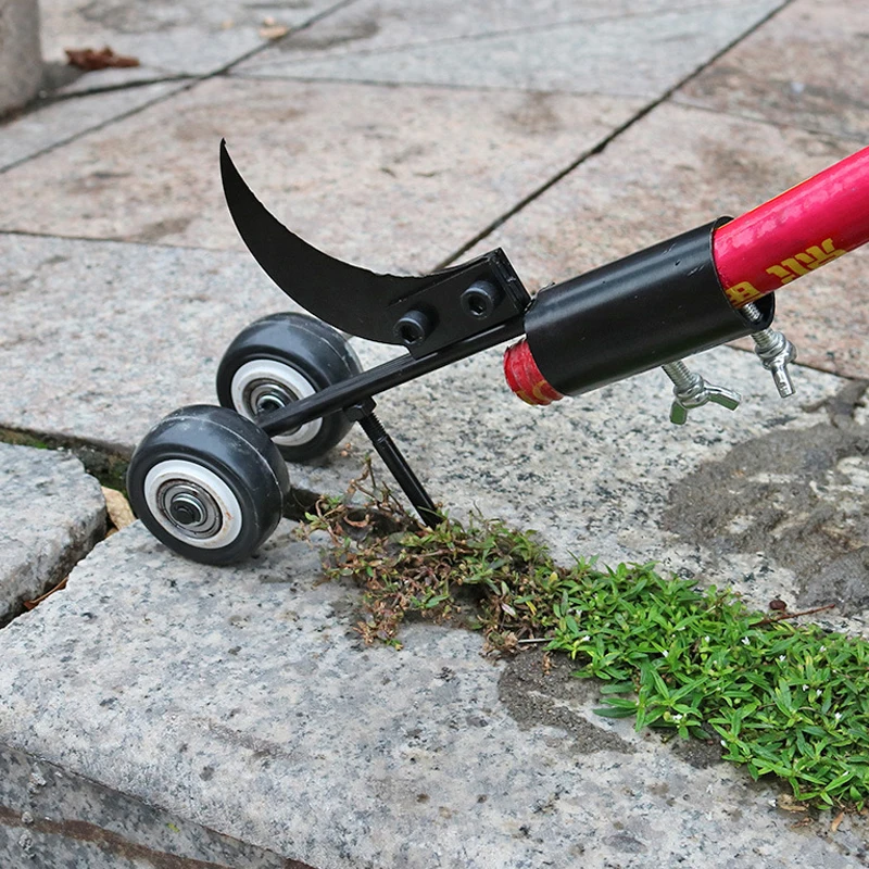 Przenośny szczelinowy Weeder przycinarka do trawy regulowana długość Weed Weeding Lawn Remover nie trzeba zginać trawnik narzędzia ogrodnicze