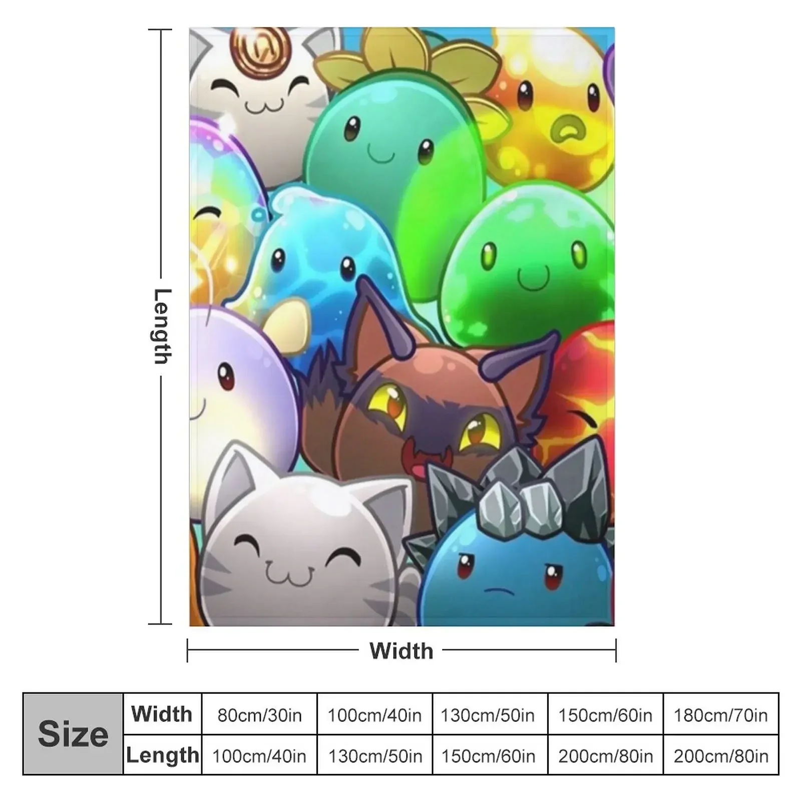 Slime rancher Throw Blanket Giant Sofa Retros Cute Plaid Comforter Blankets