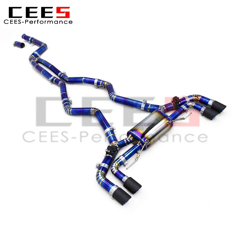 

CEES Valvetronic глушители выхлопных газов Catback для BMW M340i M440/M440i G22 3,0 T 2019-2024 Спортивная выхлопная система из титанового сплава