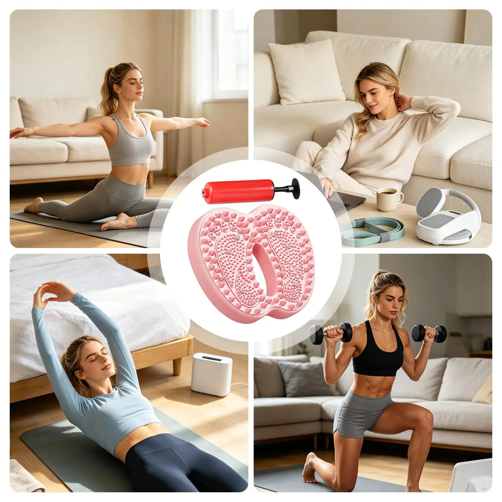 Foot Massager Pad Inflatable Feet Relaxation Tools Household Foot Massager For Women Men Players Athletes Laborers Travelers