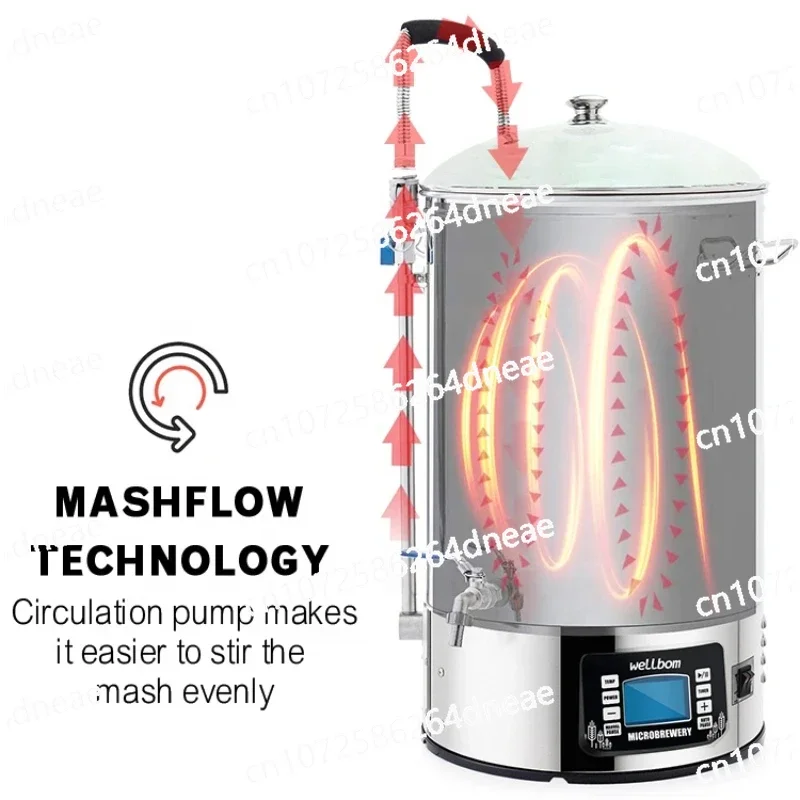 40L 60L Stainless Steel All in One Microbrewery Home Brewing System Mash Tun Micro Brewery Craft Beer Machine