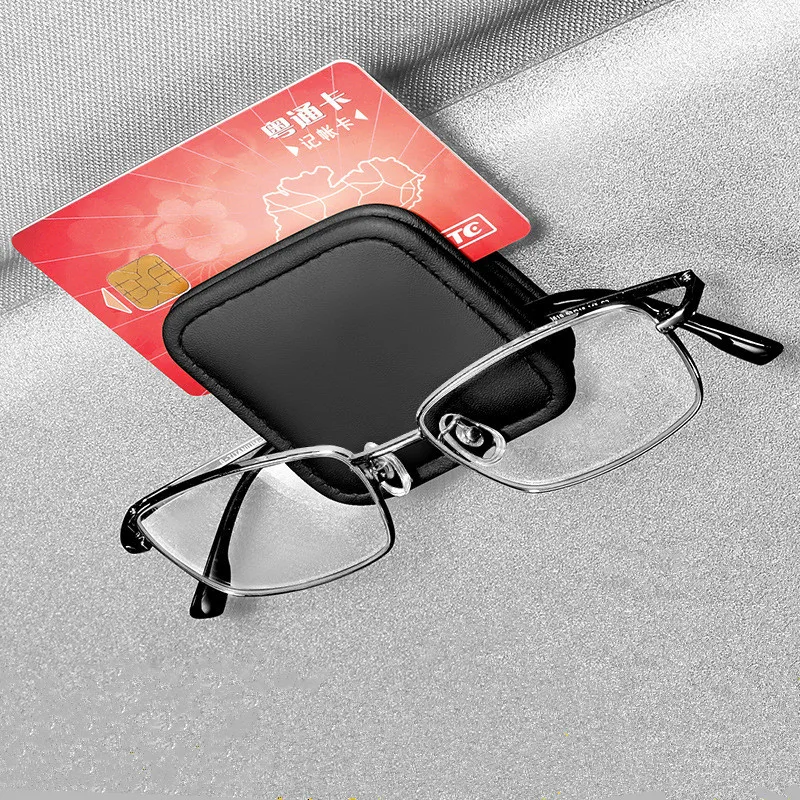 Car Sun Visor Glasses Storage Box Sunglasses Clip Card Ticket Holder For VW Volkswagen Golf Polo Passat Tiguan Touran Jetta