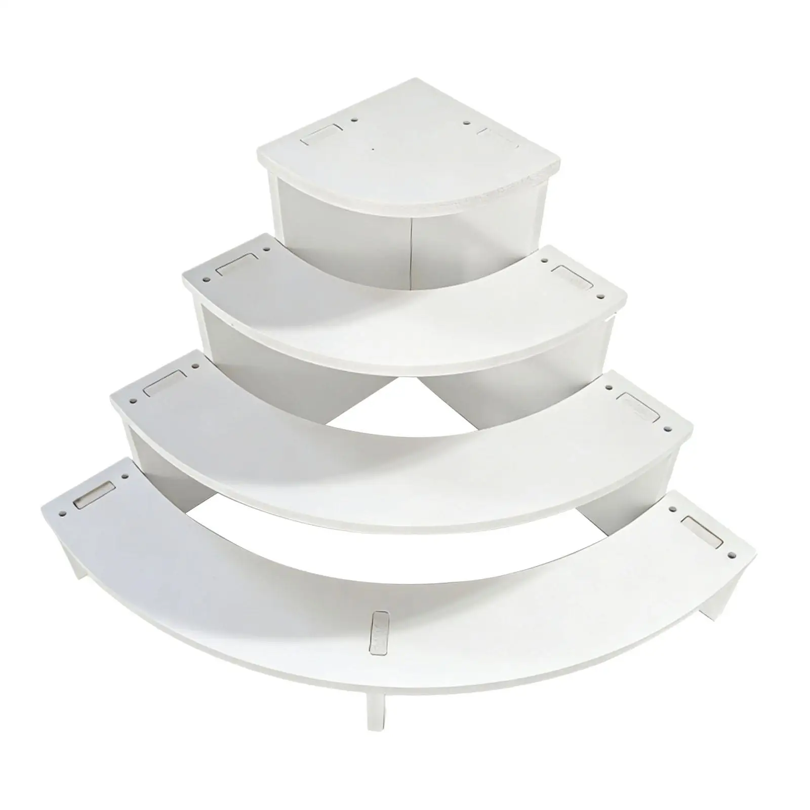 ピラミッド型ディスプレイ棚-段付きディスプレイスタンド-コーナーミニ棚-デスク用装飾コレクション品