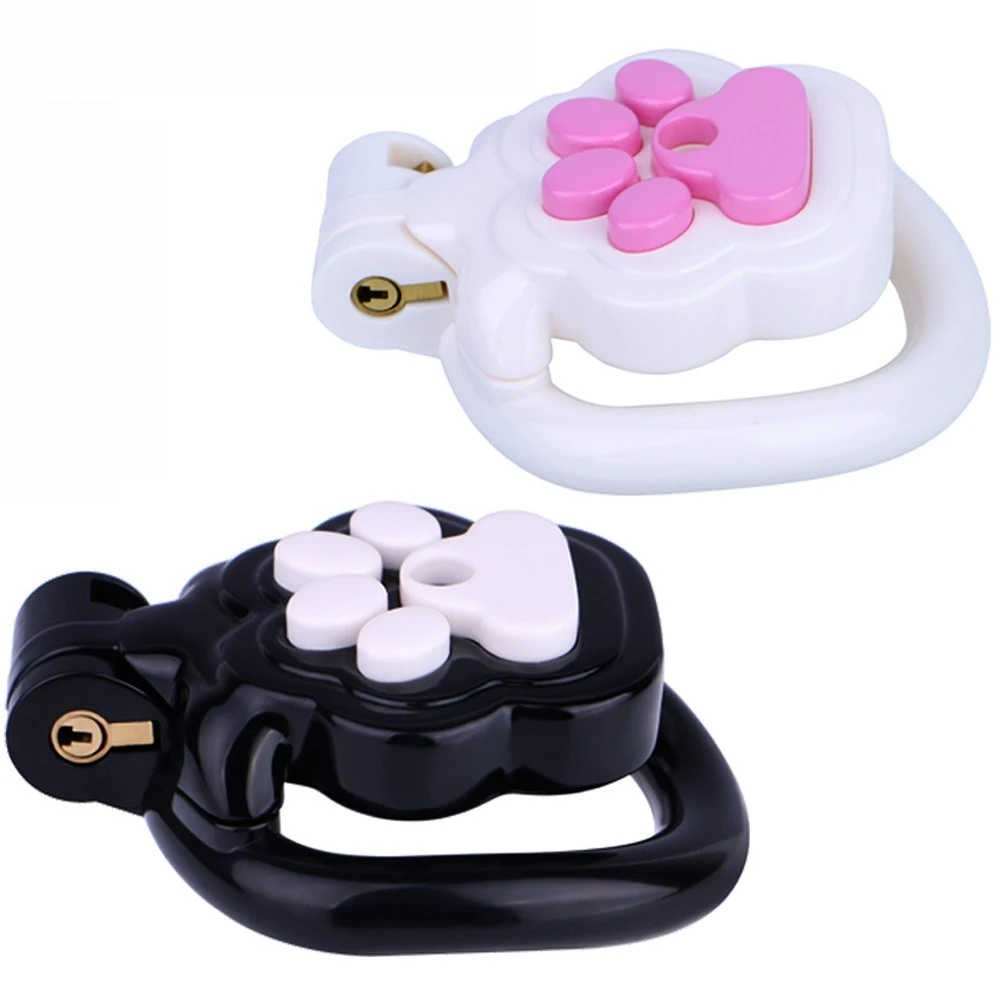 Nueva Jaula de Castidad con Diseño de Pata de Gato, Candado para Pene, Jaulas para Pene con Cinturón de Castidad, Anillo para Pene, Juguetes Sexuales para Hombres, Bondage Gay