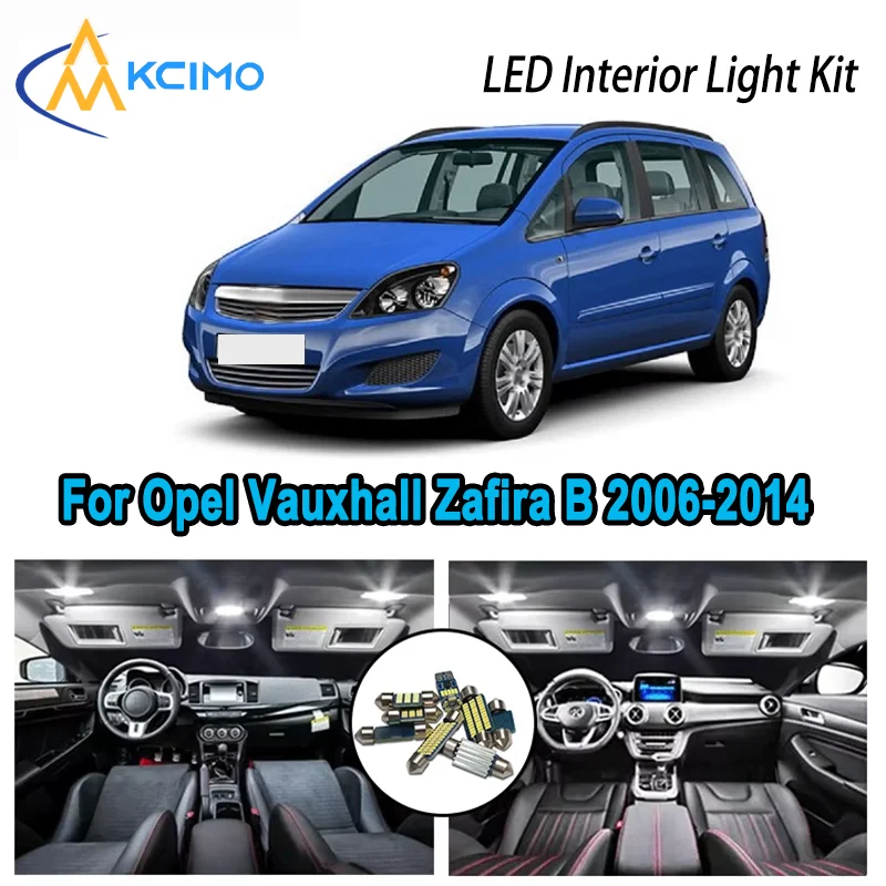 

High-Quality LED Interior Kit for Opel Vauxhall Zafira B 2006-2014 2007 2008 Premium Error-Free Dome Map Trunk Automotive Lamps