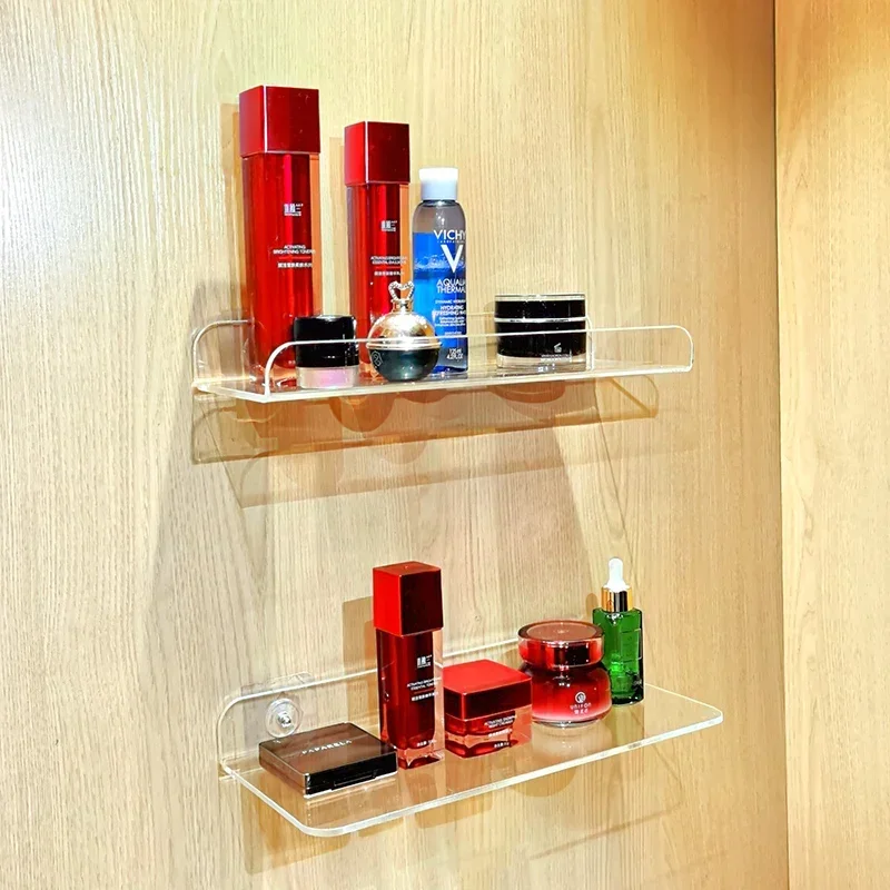 

Cosmetics Wall-mounted Rack Without Punching Holes The Wall Toilet Storage Rack Carrello Estetica Bathroom Storage Box Shelf