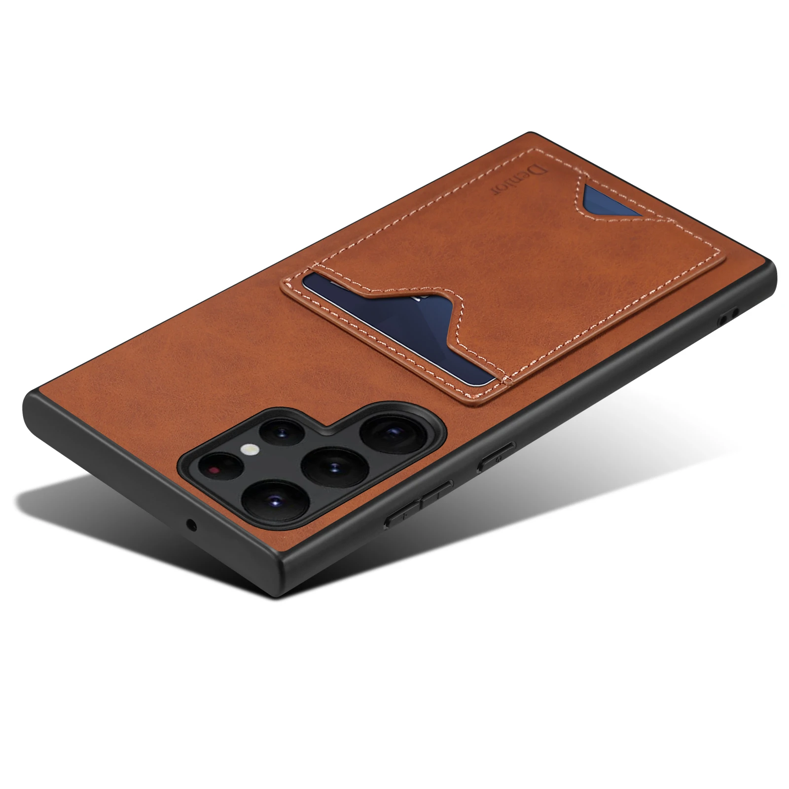 Denior Faux Leather Phone Case Suitable For Samsung Galaxy S24 Plus S23 Ultra With One Card Slot And Slim Protective Cover Shell view 5