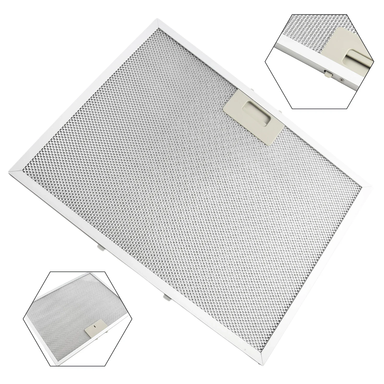 Silver Cooker Hood Filters Metal Mesh Extractor Vent Filter 400 X 300 X 9mm Range Hood Grease Filter Heating Cooling Vents Parts view 6