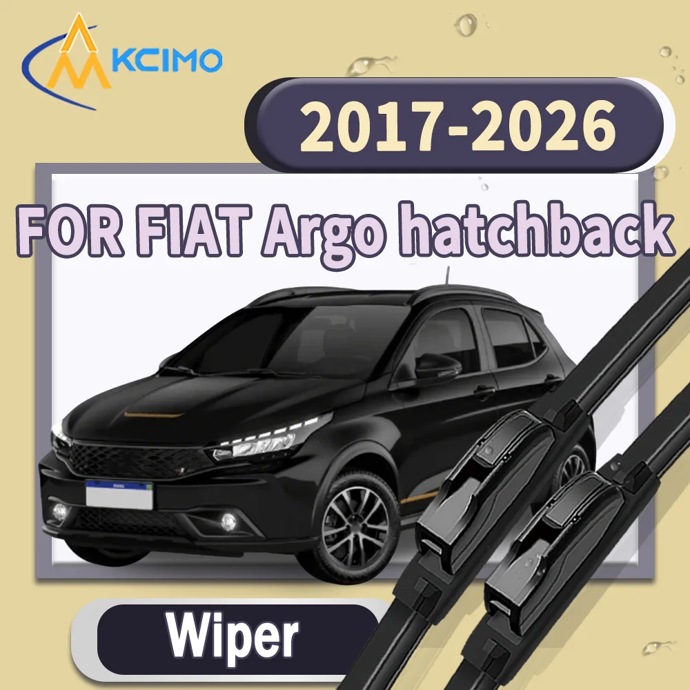 

High Quality Silent 2pcs Windscreen Car Rain Brush Front Windshield Auto Wipers Perfect Fit for FIAT Argo hatchback 2017-2026