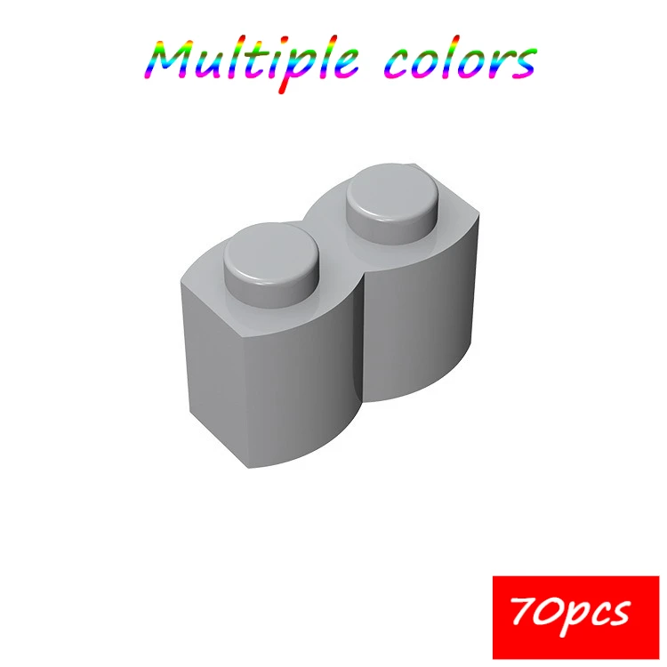 

MOC 70 шт. 30136 модифицированный 1x2 комплект строительных блоков высокотехнологичный с бревенчатым профилем кирпичи частицы головоломки игрушки детские подарки на день рождения