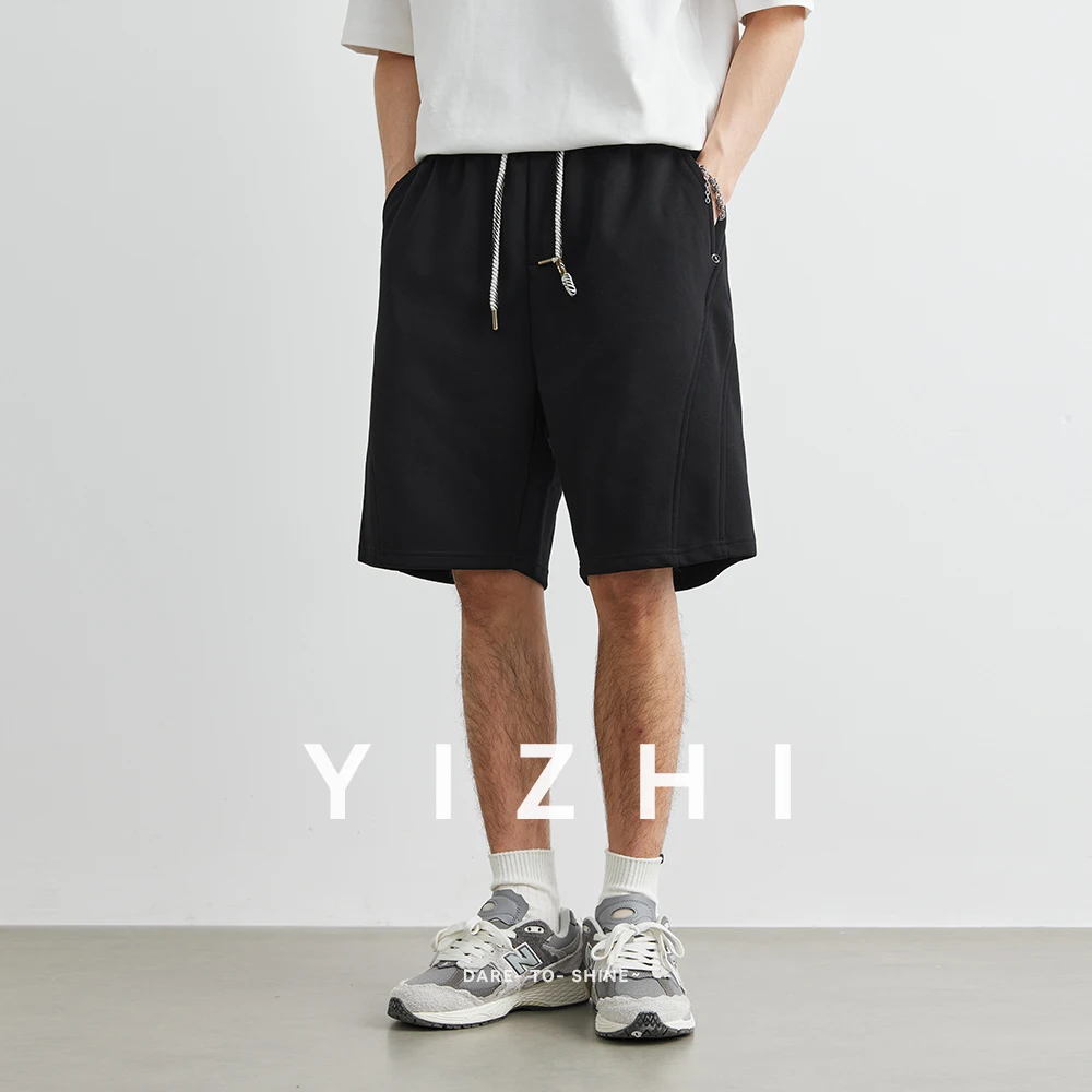 

Men's Sports Loose Straight Shorts 2025 Summer New Fashion Drawstring Leisure Outdoor Fitness Comfortable Five-point Guard Pants