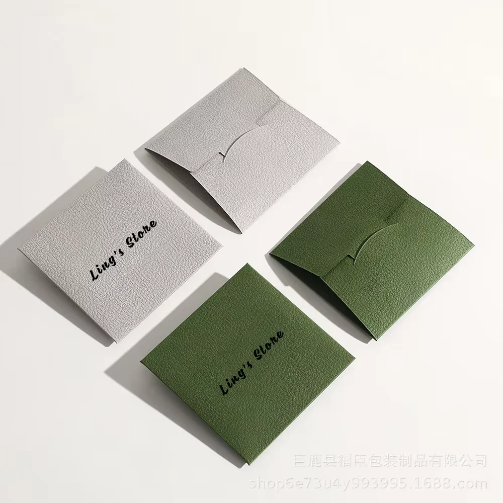 100Sets Personalized 8x8cm Polishing Cloth Wrap Packed With 8.5x8.5cm Luxury Texture Paper Case For Jewelry Cleaning Packing