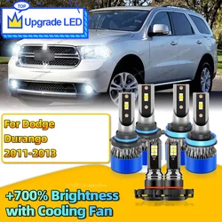 6Pcs 30000LM Canbus Car LED Headlights Bulb HB3 H11 5202 Auto Fog Lights Lamp For Dodge Durango 2011 2012 2013 6000K