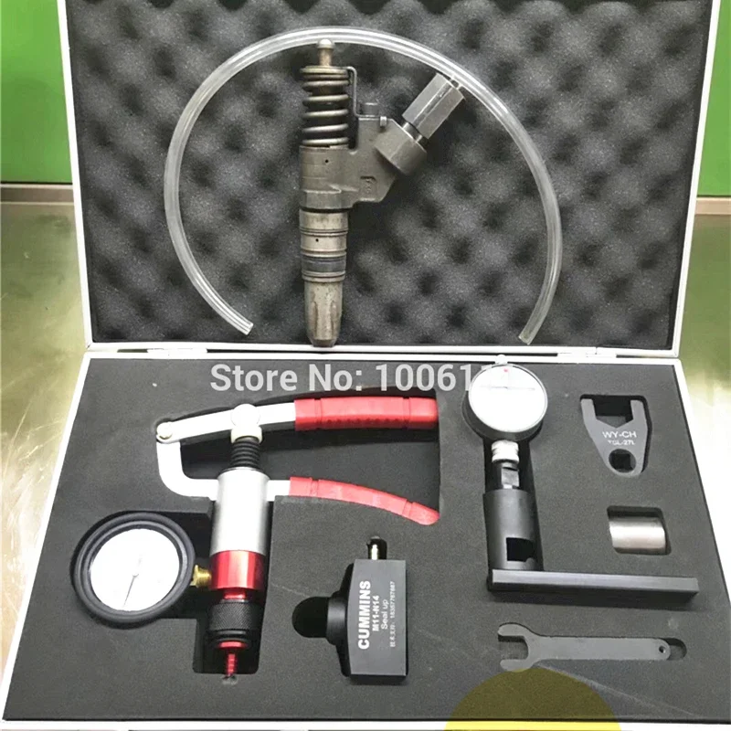 

Common Rail Injector Nozzle EUI Disassemble Solenoid Valve Sealing Test Repair Tool Set Adapters for CUMMINS M11