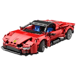 Technical Super Sports Car SP3 Building Blocks Set Racing Vehicle Supercar Model Technic Bricks Kids Assembled Toys Gift For Boy