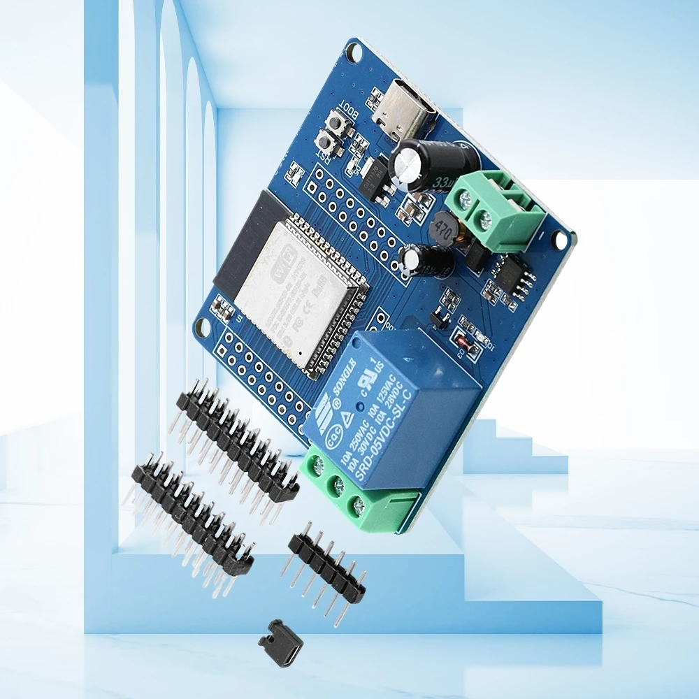 Single‑Channel Relay ESP32‑S3 N16R8 WiFi Bluetooth Module Development Board DC5‑60V Compatible with ESP‑IDF for Arduino IDE