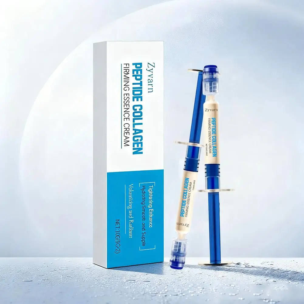 2026 Peptide Collagen Firming Essence Cream 2pcs/Box Enhance Skin Elasticity Fades Fine Lines Antioxidant Anti-wrinkle Skin Care
