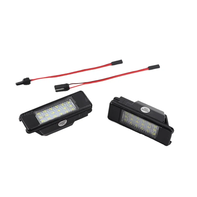 2 قطعة LED رقم السيارة لوحة ترخيص ضوء 12 فولت مصلحة الارصاد الجوية لنيسان بريميرا P12 Teana باثفندر قاشقاي X-Trail جوك مارس روج سبورت #3
