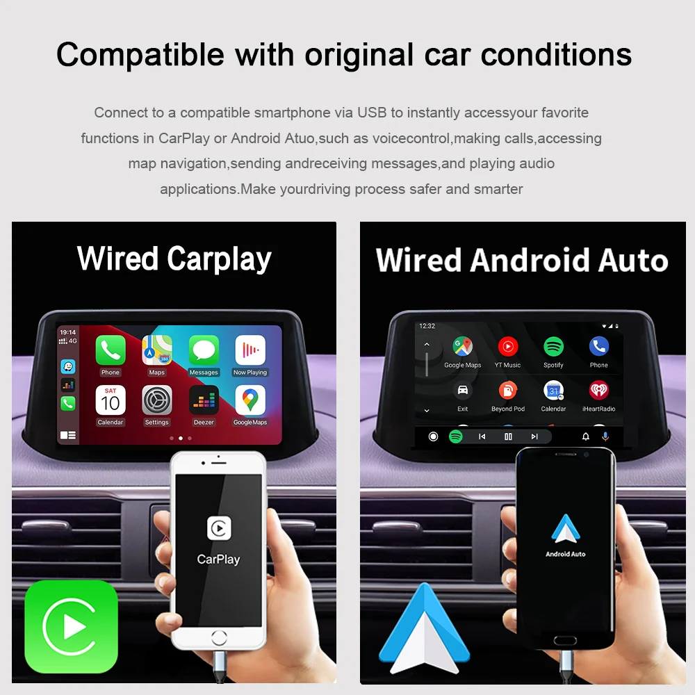 CarPlay Android Auto Upgrade USB Bluetooth Adapter Retrofit Upgrade Zubehör für Mazda 2 3 6 CX3 CX5 CX8 CX9 MX5TK78669U0C