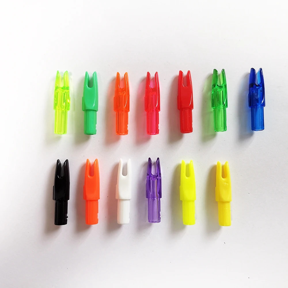 50pcs Arrow Nocks Archery Insert Arrow Tail for  ID6.2mm Carbon Fiberglass Arrow Shaft DIY Accessories Arrow Knocks