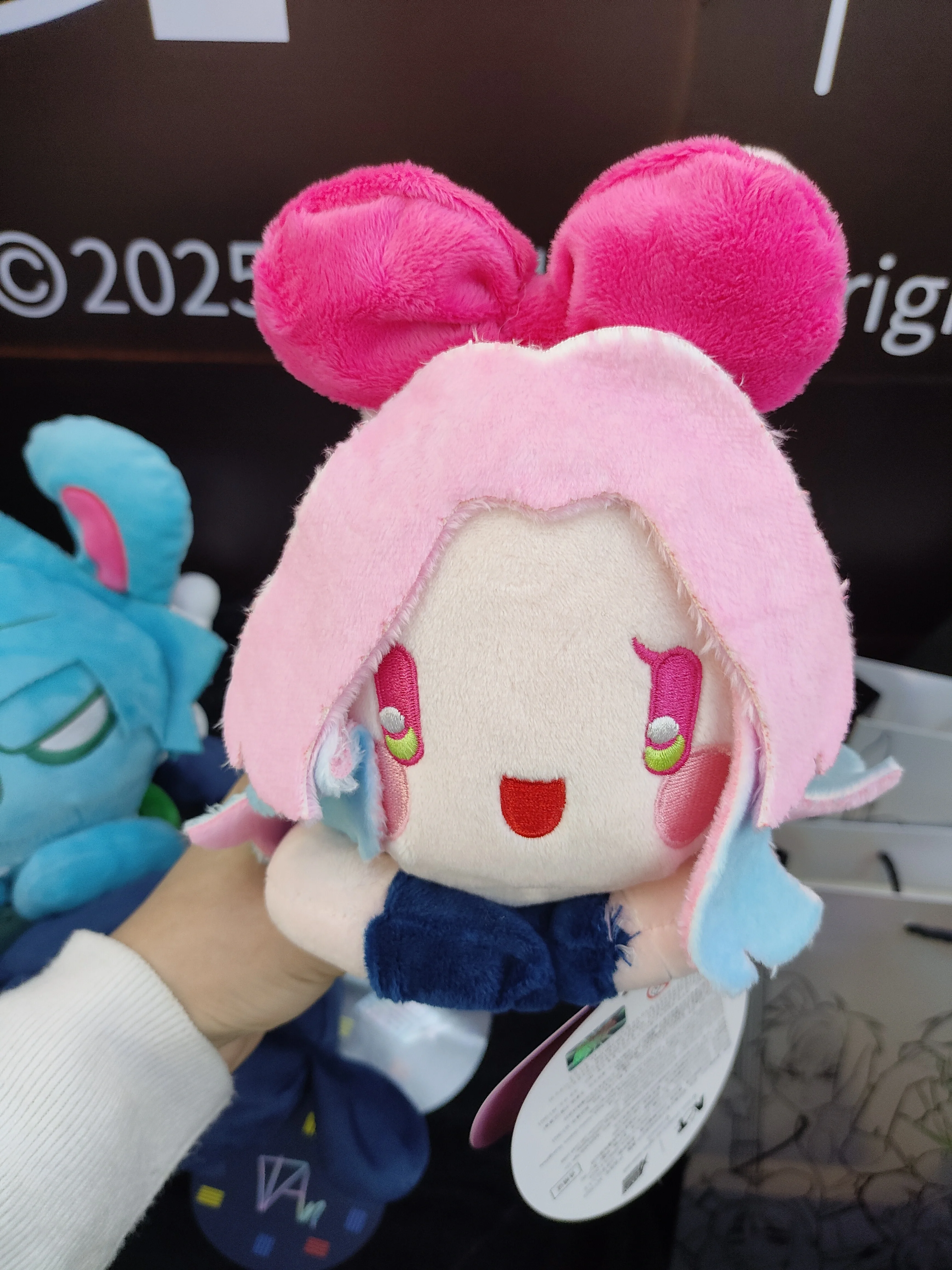 【prezzo basso】 Genuino Anime Alien Stage Ivan Till Cosplay Fluffy Cotton Cartoon Puppet Portachiavi con ciondolo Staffa per telefono cellulare di Natale