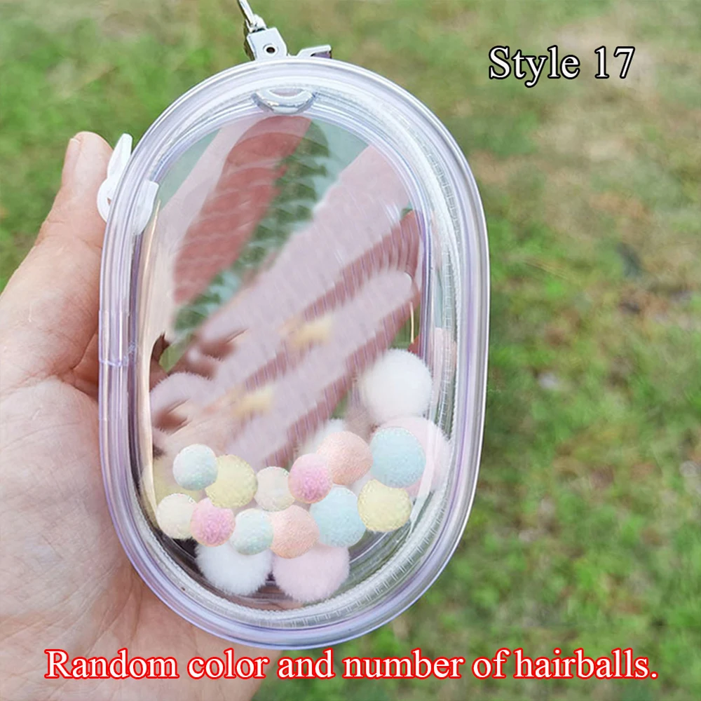 

Jewelry Organizer Transparent Storage Box Pouch Mystery Box Keychain Bag Storage Case Thicken Wallet Cute Doll Bag Organization