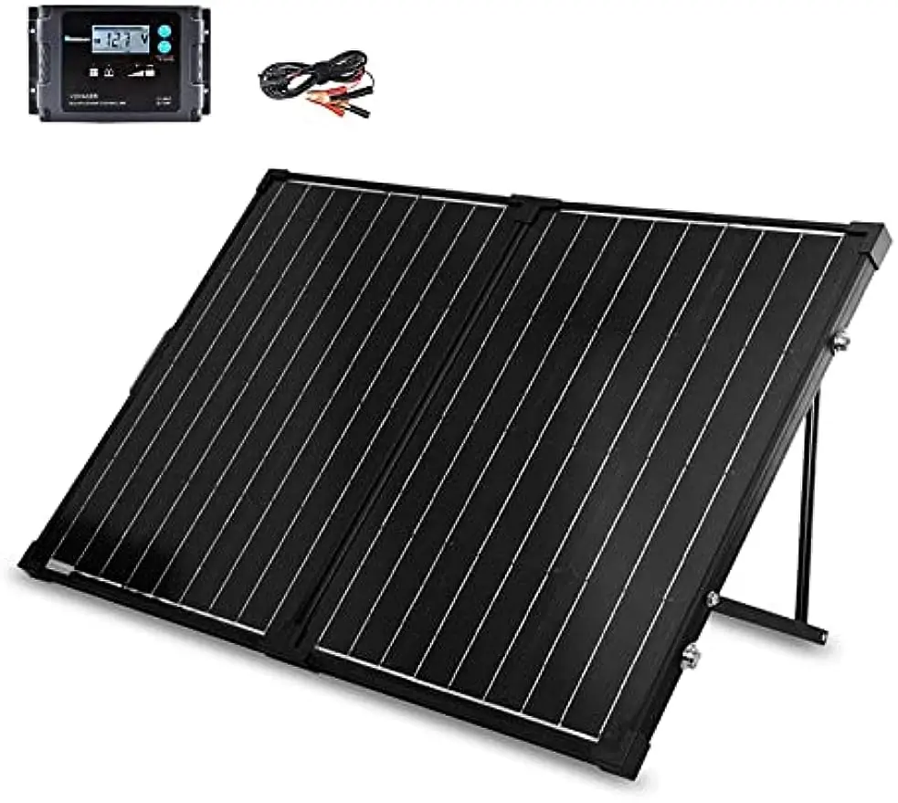 

Renogy 200 Watt 12 Volt Portable Solar Panel with Waterproof 20A Charger Controller, Solar Charger for RV Camping