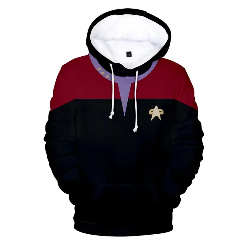 Sudaderas con capucha 3D de Star Trek, ropa de manga larga a la moda, sudaderas con capucha de cosplay de Star Trek, ropa de calle de talla grande para hombres y mujeres