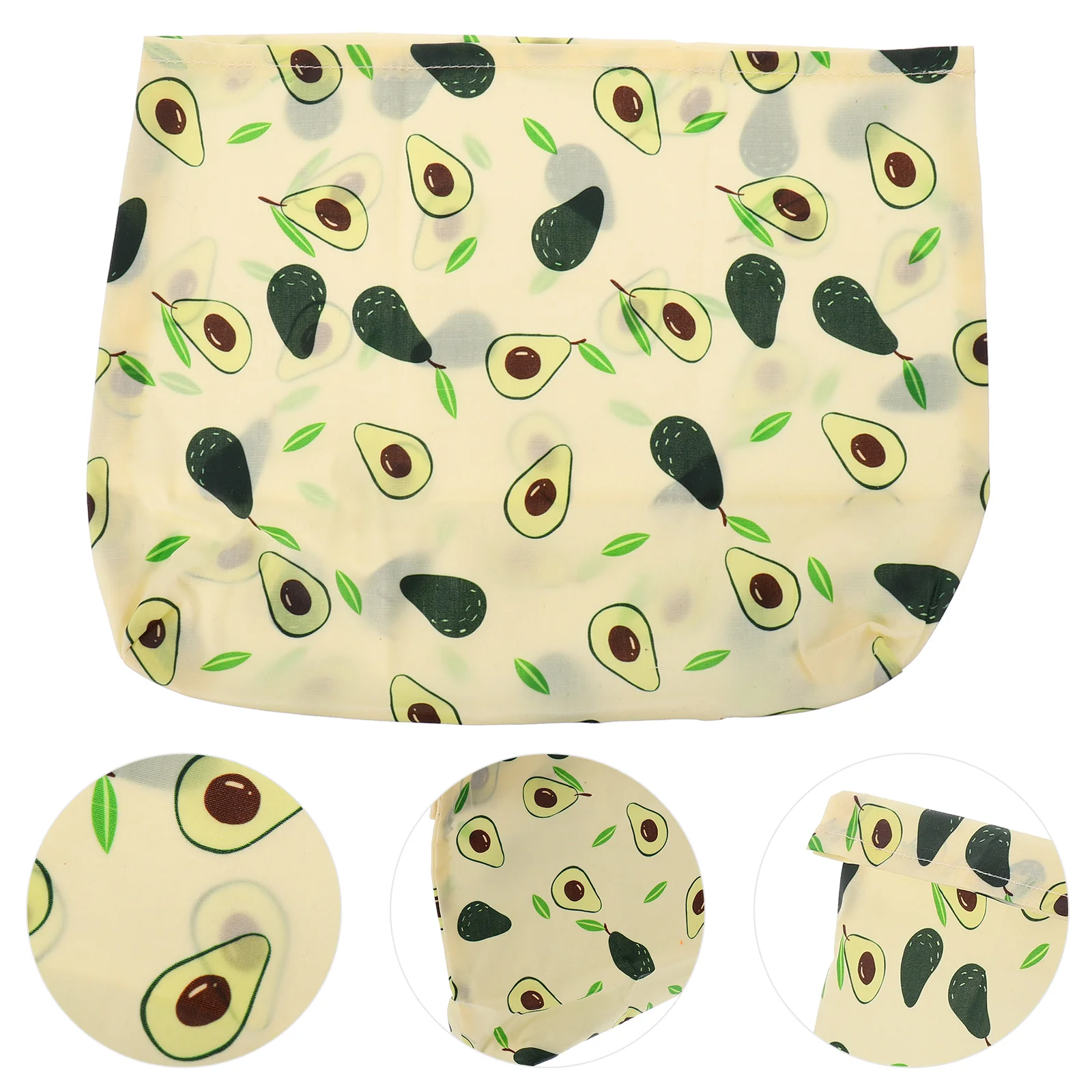 

Food Pouches Beeswax Storage Bag Fresh Preservation Cartoon Seal Reusable Green