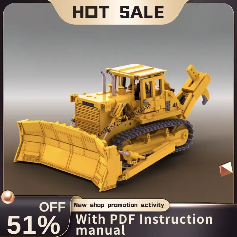 3379Pcs Moc City Engineering Series Hd-41 Rc-Bulldozer Truck Model Creative Ideas Kid Toy Birthday Gift Technology Custom Puzzle