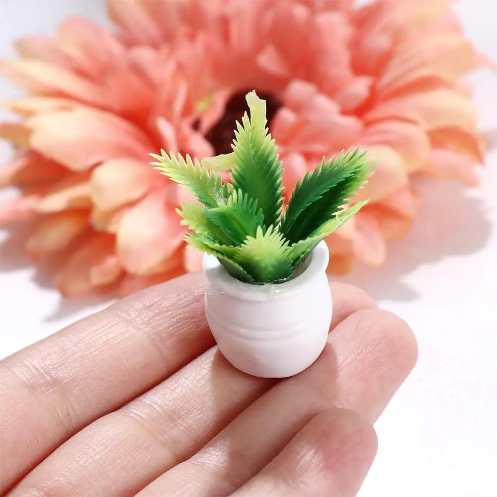 Model Crafts Pretend Play Toy Dollhouse Accessories Dollhouse MIniature Doll House Decoration Simulation Potted Plants