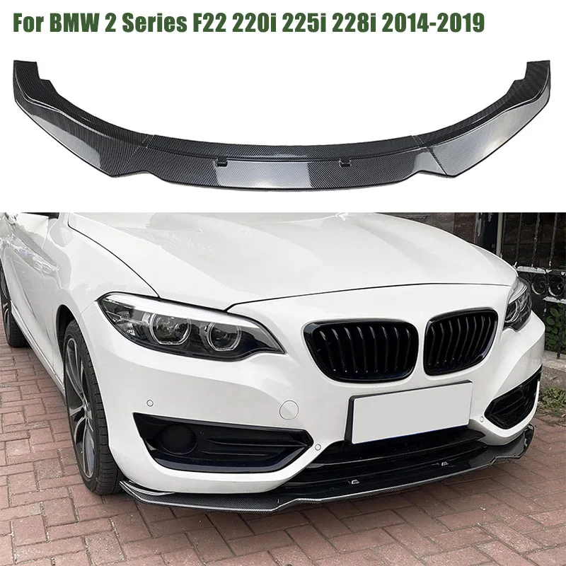 

Car Front Bumper Aprons Splitter Lip Spoiler Diffuser Guard Body Kit Cover For BMW 2 Series F22 220i 225i 228i 2014 2015 ~ 2019