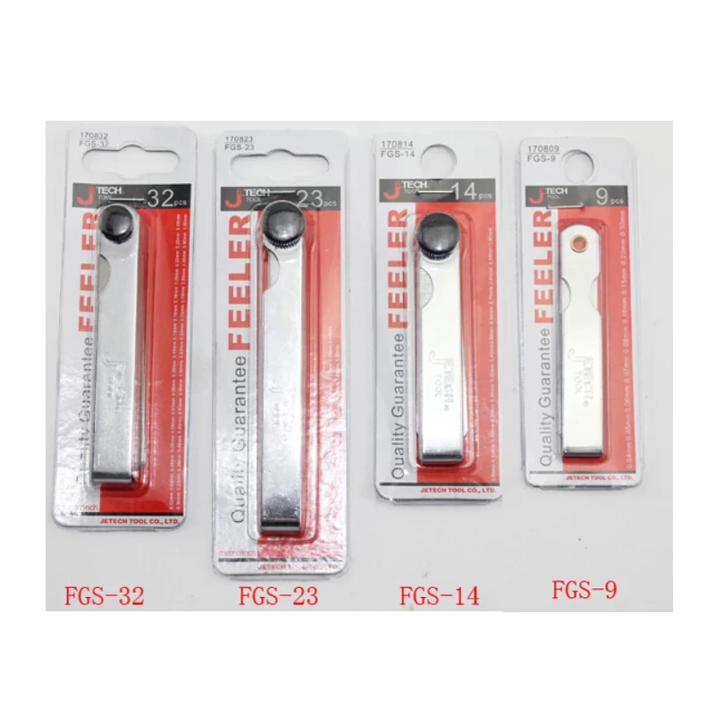 Jetech 측정 도구용 필러 게이지, 0.05 1mm, 14 PCs 블레이드 두께 갭, 미터법 필러 게이지 측정