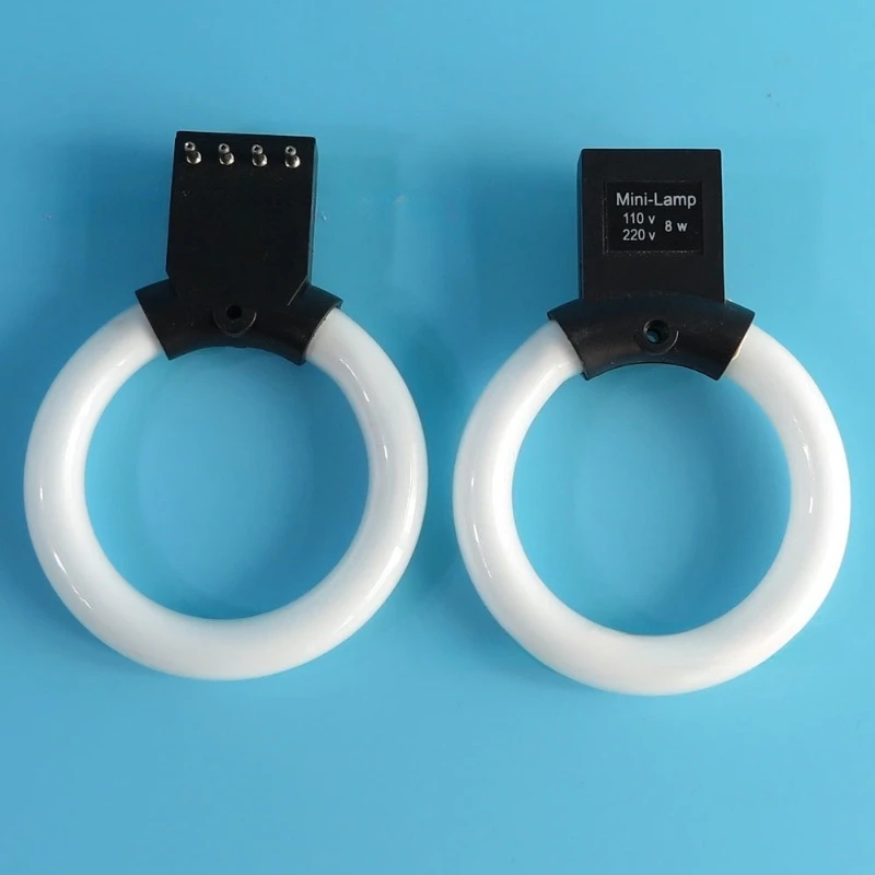

2pcs Stereo Microscopio Ring Fluorescent Tube Ring Light Source 220V 8W Inner Diameter 58mm Microscope Light Parts