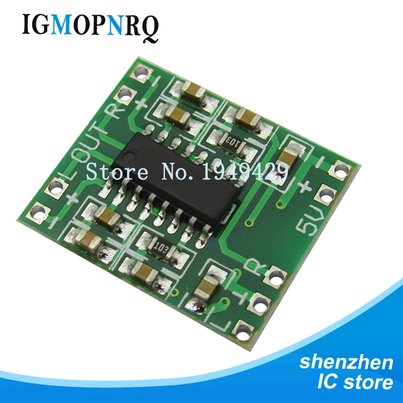 10pcs PAM8403 module Super board 2*3W Class D digital amplifier board efficient 2.5 to 5V USB power supply