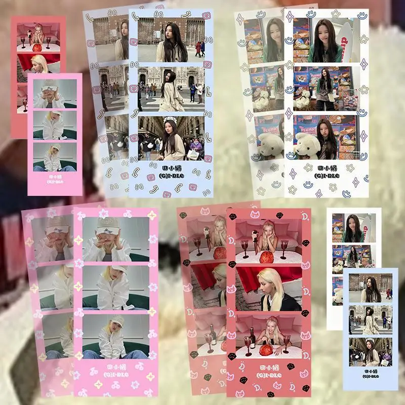 Kpop Idol 8pcs/set Lomo Cards GIDLE Bookmark Photo Card Minnie Postcard for Fans Collection