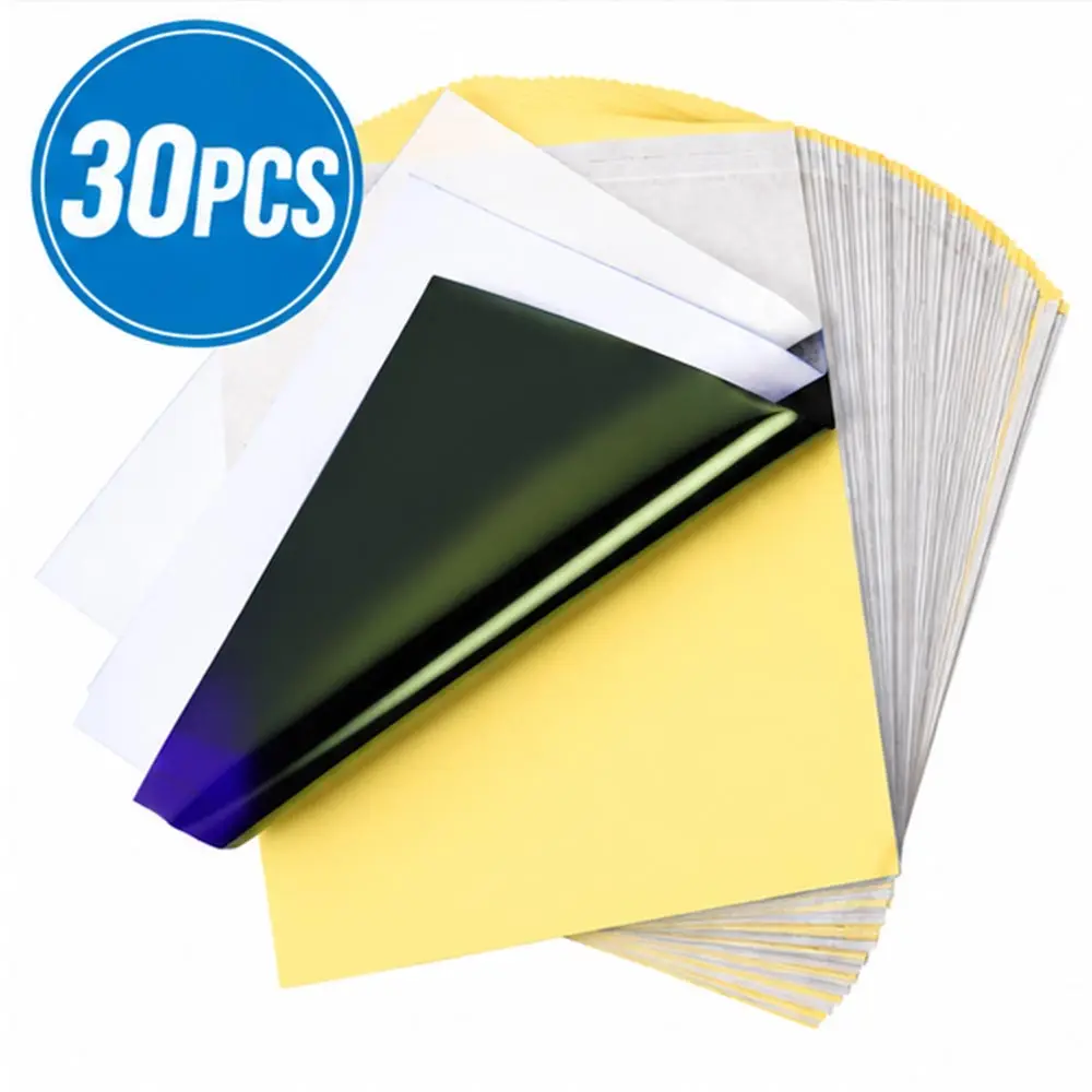 100/50/30/10/5pcs Tattoo Transfer Papier A4 Size Tattoo stencil Papier Carbon Thermisch Kopieerpapier voor Tattoo Transfer Machine