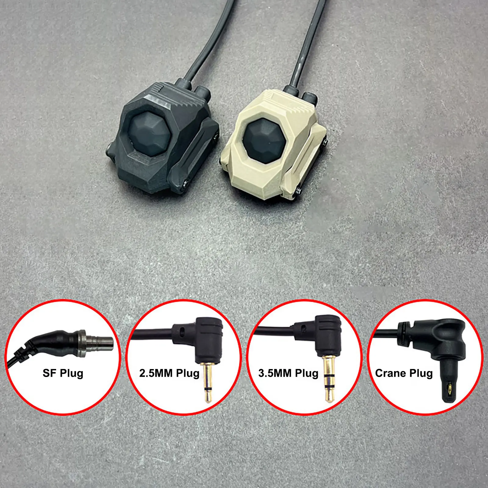 

AXON Tactical Remote Pressure Flashlight Switch Hot Button 2.5 3.5 SF Crane Plug For M300 M600 NGAL PEQ Fit 20mm Rail