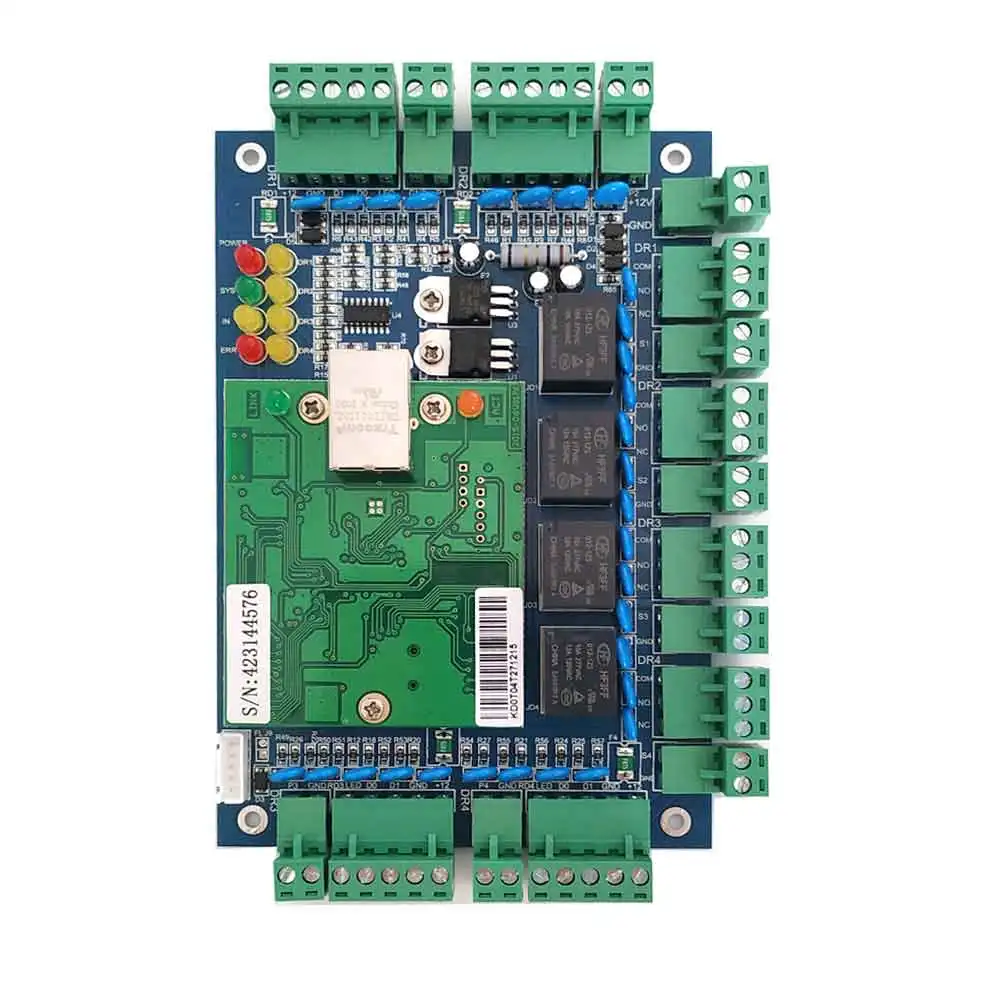 TCP/IP Four Door Access Control Network Access Control Board For Access  System / Time Attendance support Multi Access Function