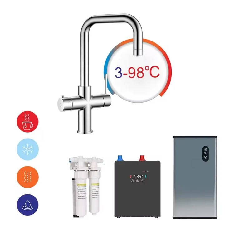 

Iwater Hot Sell Kitchen Faucet 4 in 1 Hot Cold Boiling Chilled Water Tap Good Faucets Mixers Taps