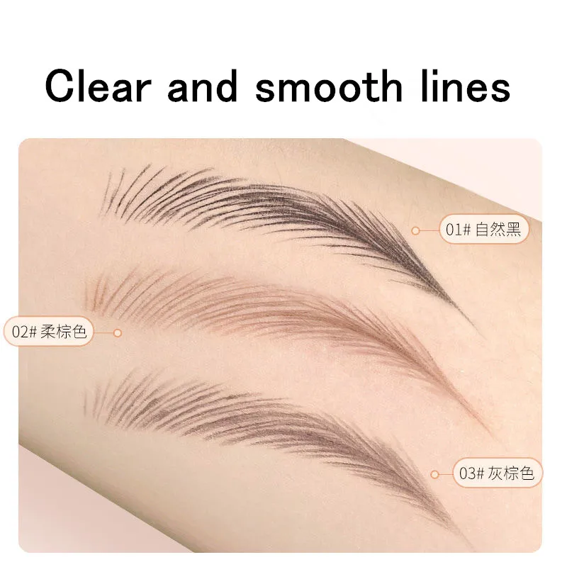 Matte Hard Sobrancelha Pen para Microblading, Brows Enhancer, Sobrancelhas Lápis, Sobrancelhas Impermeáveis, Fácil de Aplicar, Permanente, Pintura Natural