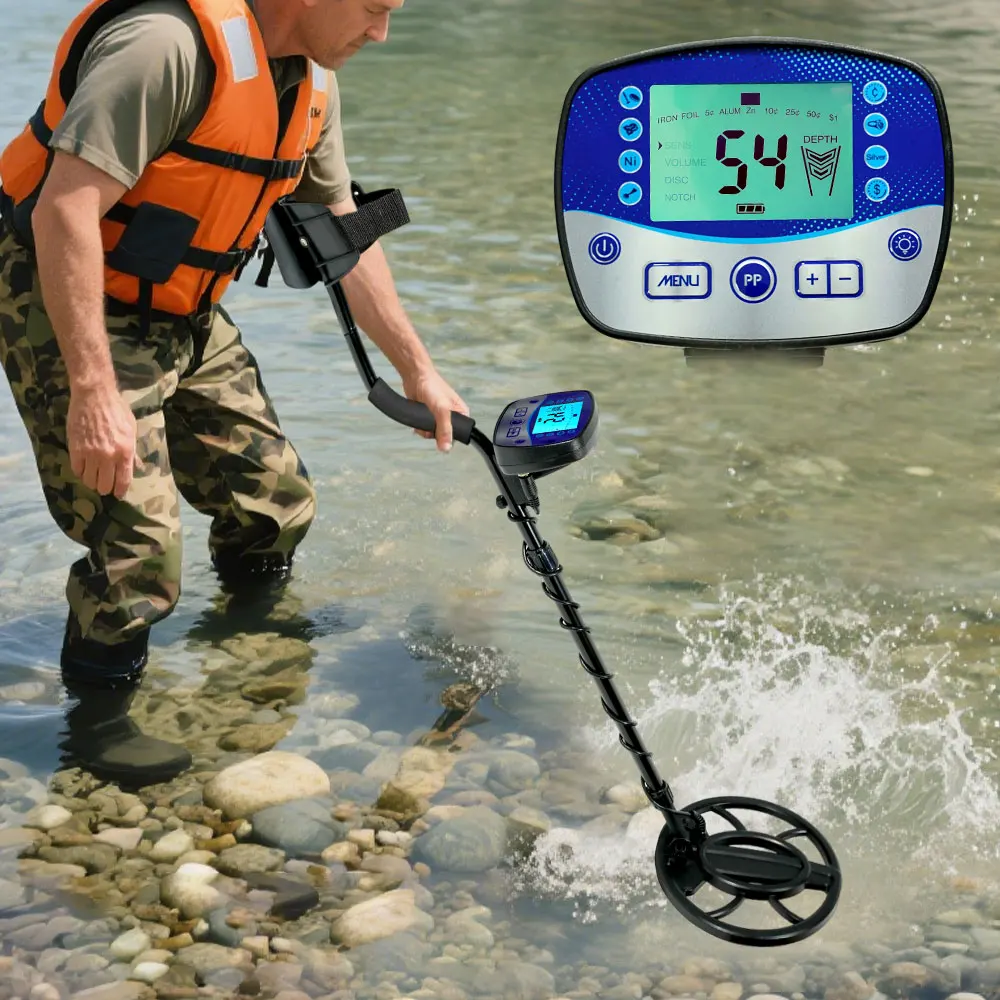 Highly Sensitive Metal Detector T11 All Metal Disc Notch Pinpoint Modes Waterproof Coil For Underground Treasure Hunter